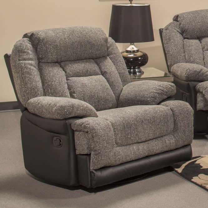 Minhas Furniture Canberra Glider Fabric Recliner CANBERRA-croc-03 IMAGE 1