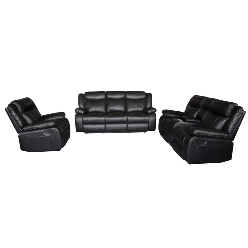 Minhas Furniture Salem Reclining Leather AirSofa Salem Recliner Sofa IMAGE 2