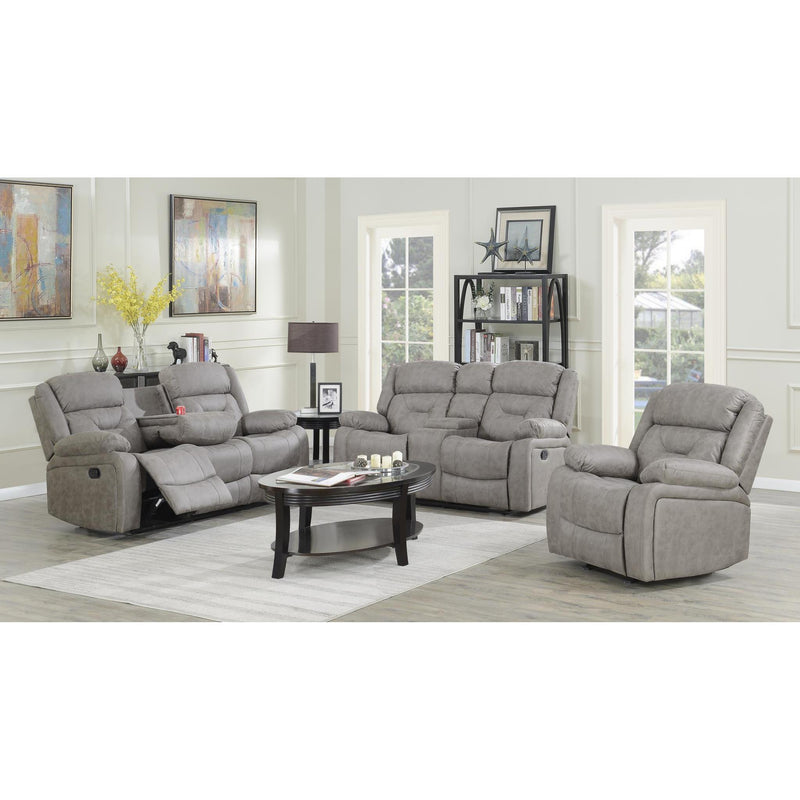 Minhas Furniture Hendricks Reclining Fabric Loveseat HENDRICKS-MS-02 IMAGE 2