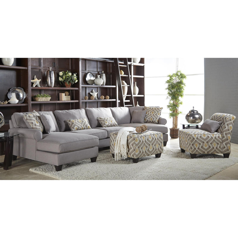 Minhas Furniture Fabric 3 pc Sectional NU4000 Sectional - Flanders Stone IMAGE 2