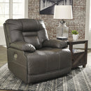 Signature Design by Ashley Wurstrow Power Leather Match Recliner U5460213 IMAGE 5