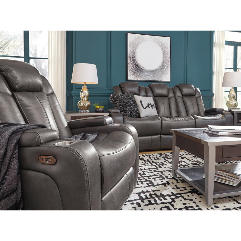 Signature Design by Ashley Turbulance Power Leather Look Recliner 8500113 IMAGE 10