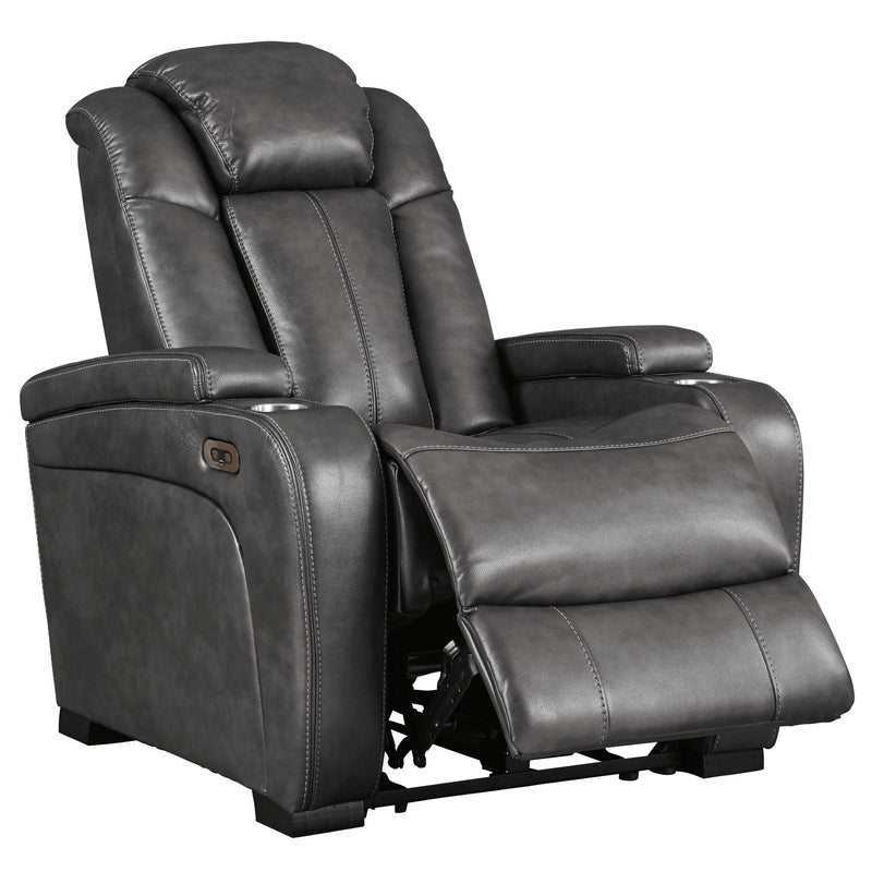 Signature Design by Ashley Turbulance Power Leather Look Recliner 8500113 IMAGE 2