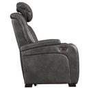 Signature Design by Ashley Turbulance Power Leather Look Recliner 8500113 IMAGE 3