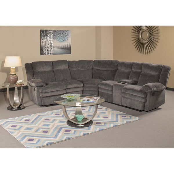 Minhas Furniture Quenton Reclining Fabric 3 pc Sectional QUENTON-ABCG-04 IMAGE 1