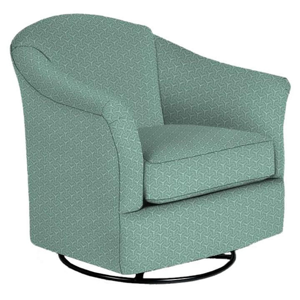 Best Home Furnishings Darby Swivel Glider Fabric Accent Chair 2877 25082 IMAGE 1