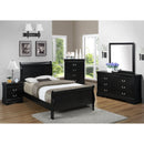  Crown Mark Louis Philip Twin Sleigh Bed B3950-T-HBFB/B3950-T-RAIL IMAGE 2