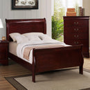  Crown Mark Louis Philip Twin Sleigh Bed B3850-T-HBFB/B3850-T-RAIL IMAGE 1