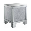 Coaster Furniture Gillian 722497 Rectangular Mirrored Acrylic Side End Table - Silver IMAGE 1