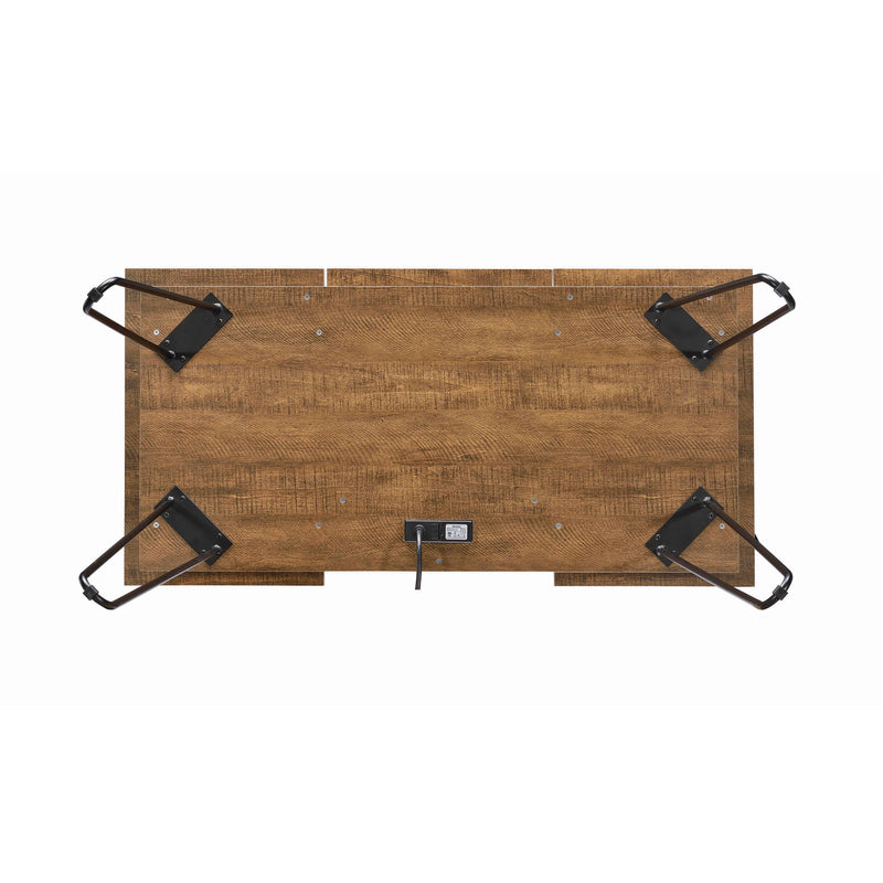 Coaster Furniture Sheeran 802011 47-inch Writing Desk with Storage - Rustic Amber IMAGE 8