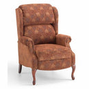 Elran Relaxon Fabric Recliner Relaxon W0002-MEC-W32 Pushback Wing Chair - Patterned IMAGE 1
