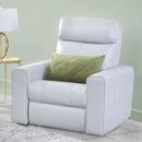 Elran Kendall Power Leather Look Recliner Kendall 40582-MEC-OPH Power Recliner with Adjustable Headrest IMAGE 2