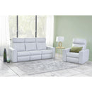 Elran Kendall Power Reclining Leather Look Sofa Kendall 40586-MEC-OPH Power Sofa Recliner with Adjustable Headrest IMAGE 3