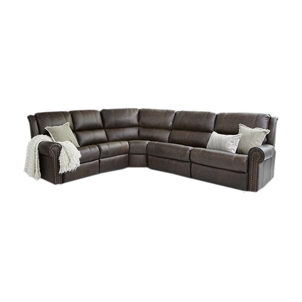 Elran Rebecca Reclining Leather 5 pc Sectional Rebecca 4004-IC 5 pc Sectional IMAGE 1