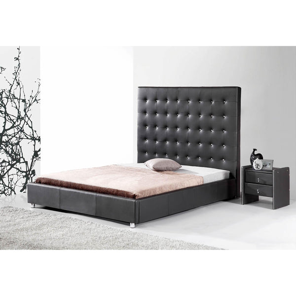 Dream Time Bedding Queen Upholstered Bed DTB 4006-Q Queen Upholstered Bed (Black) IMAGE 1