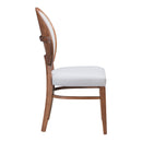  Zuo Regents 100982 Dining Chair - Walnut & Light Grey IMAGE 2