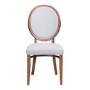  Zuo Regents 100982 Dining Chair - Walnut & Light Grey IMAGE 3