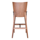  Zuo Ambrose 100983 Barstool - Walnut & Dark Grey IMAGE 4