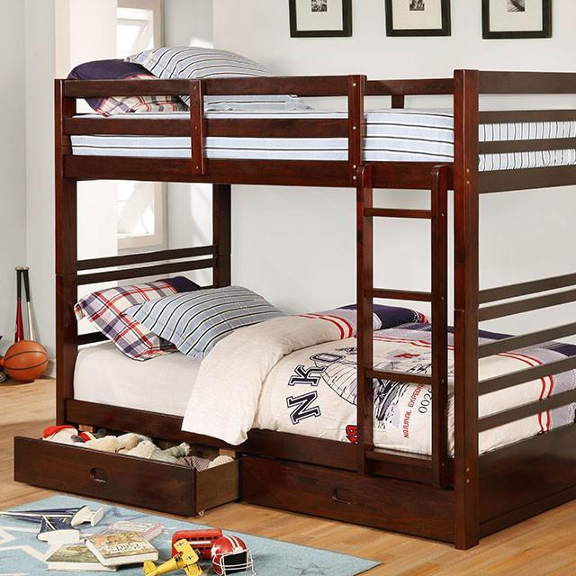 Furniture of America California CM-BK588T-EX Twin/Twin Bunk Bed IMAGE 2