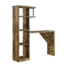  Coaster Furniture Belvedere 182127 5-shelf Home Bar Table Wine Storage - Rustic Nutmeg IMAGE 2