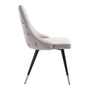  Zuo Piccolo 101089 Dining Chair - Grey IMAGE 2