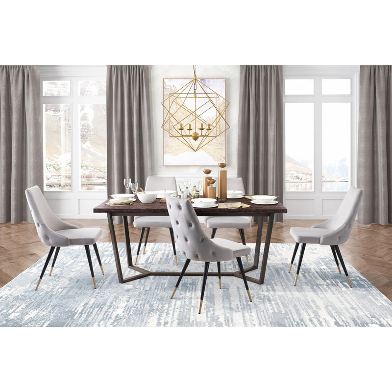  Zuo Piccolo 101089 Dining Chair - Grey IMAGE 9