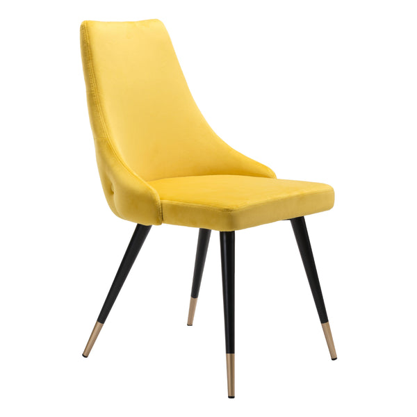  Zuo Piccolo 101091 Dining Chair - Yellow IMAGE 1