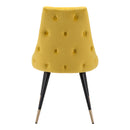  Zuo Piccolo 101091 Dining Chair - Yellow IMAGE 4