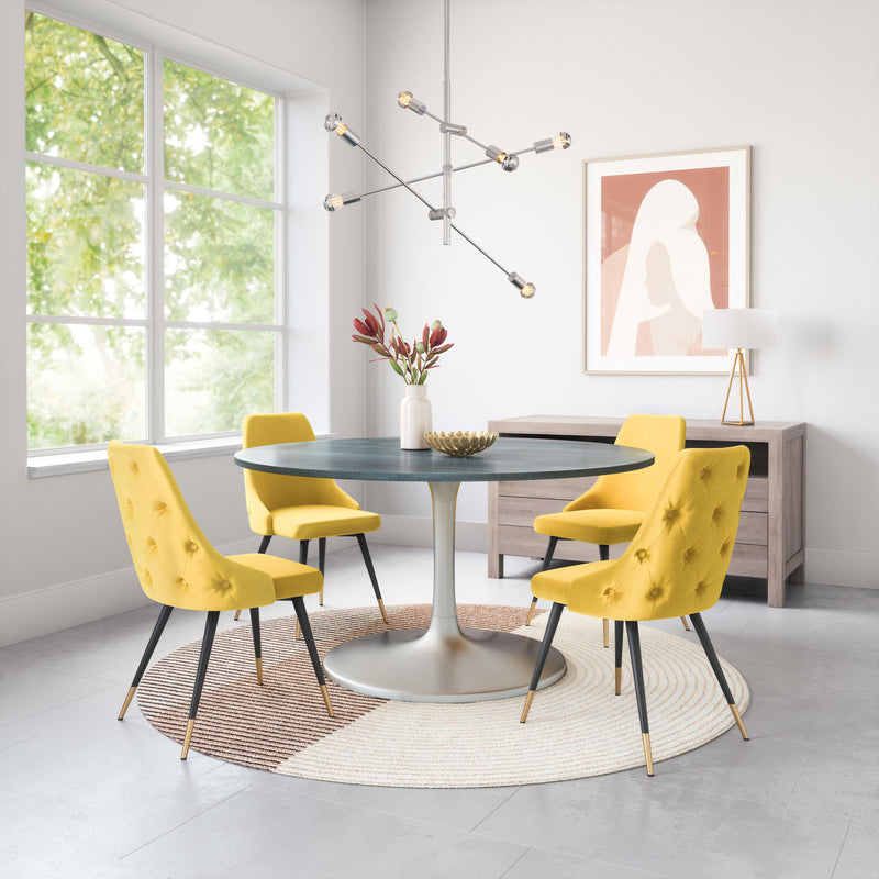  Zuo Piccolo 101091 Dining Chair - Yellow IMAGE 8