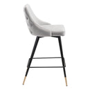  Zuo Piccolo 101093 Counter Stool - Grey IMAGE 2