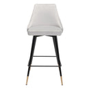  Zuo Piccolo 101093 Counter Stool - Grey IMAGE 3