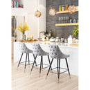  Zuo Piccolo 101093 Counter Stool - Grey IMAGE 7