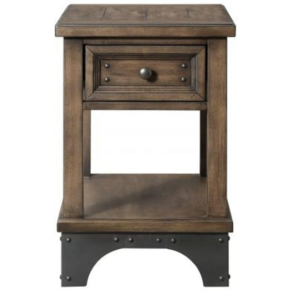 Intercon Furniture Whiskey River End Table WY-TA-1624-GPG-C IMAGE 1