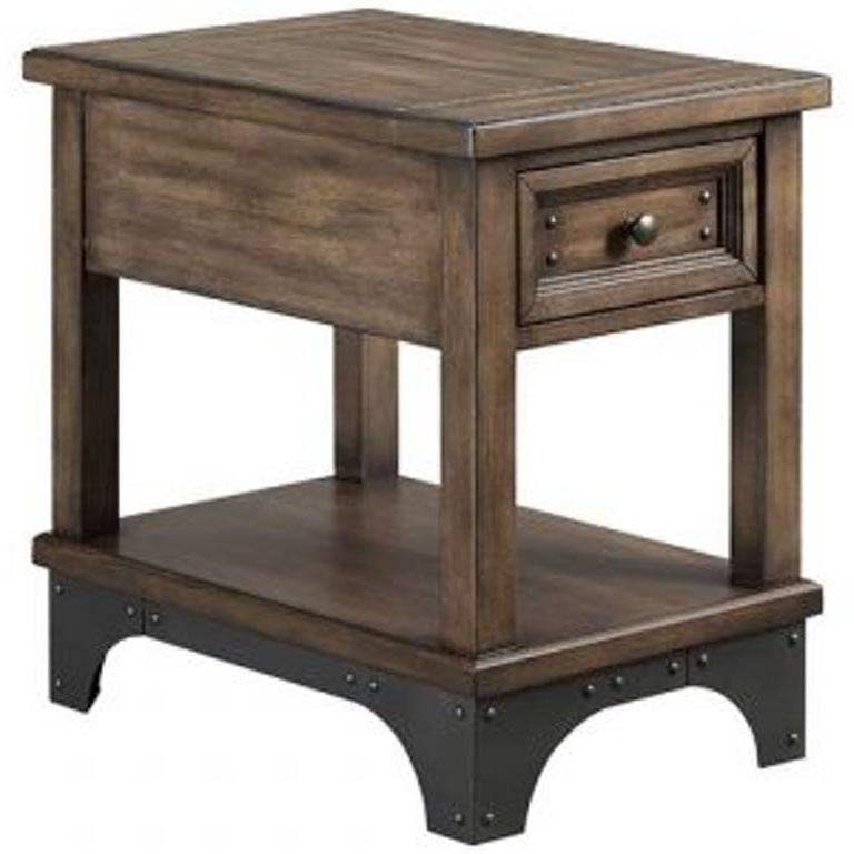 Intercon Furniture Whiskey River End Table WY-TA-1624-GPG-C IMAGE 2