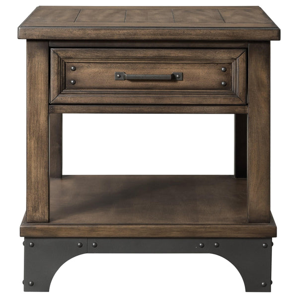 Intercon Furniture Whiskey River End Table WY-TA-2324-GPG-C IMAGE 1