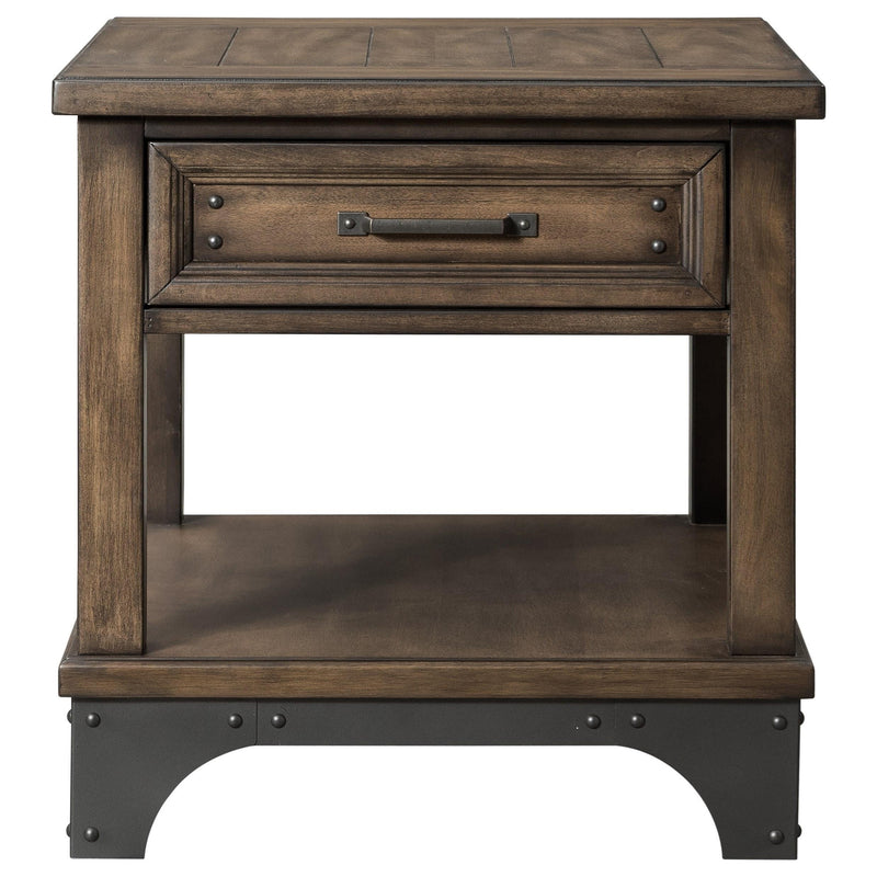 Intercon Furniture Whiskey River End Table WY-TA-2324-GPG-C IMAGE 1