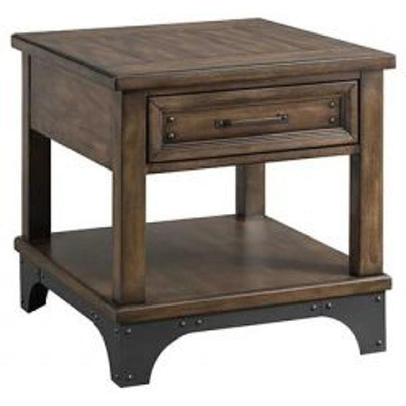 Intercon Furniture Whiskey River End Table WY-TA-2324-GPG-C IMAGE 2