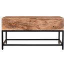 !nspire Ojas 301-513NT Lift-Top Coffee Table - Natural Burnt and Black IMAGE 3