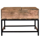 !nspire Ojas 301-513NT Lift-Top Coffee Table - Natural Burnt and Black IMAGE 4