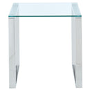!nspire Zevon 501-408CH Accent Table - Silver IMAGE 4