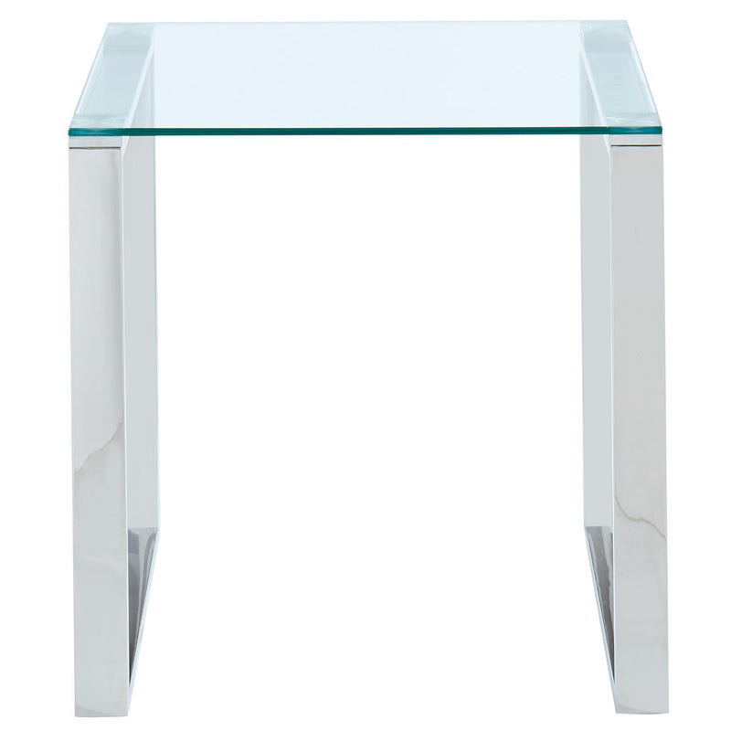 !nspire Zevon 501-408CH Accent Table - Silver IMAGE 4