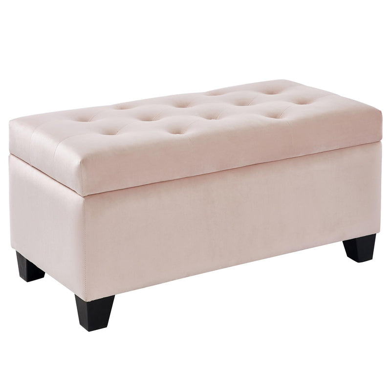 !nspire Sally Fabric Storage Ottoman 402-345BSH IMAGE 2