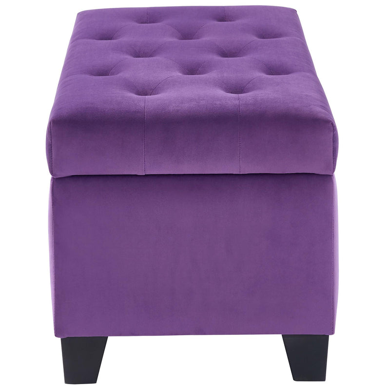 !nspire Sally Fabric Storage Ottoman 402-345PUR IMAGE 5