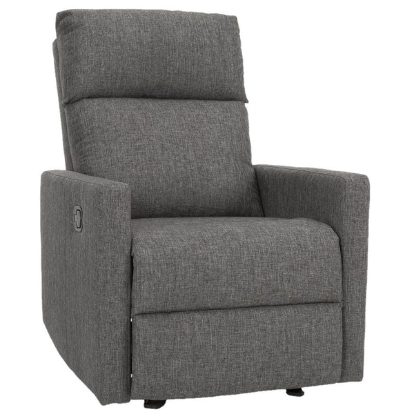 Marzilli International Inc. Nardo Glider Fabric Recliner Nardo-Charcoal IMAGE 1