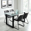 Worldwide Home Furnishings Franco 201-454BK Rectangular Dining Table - Black IMAGE 5