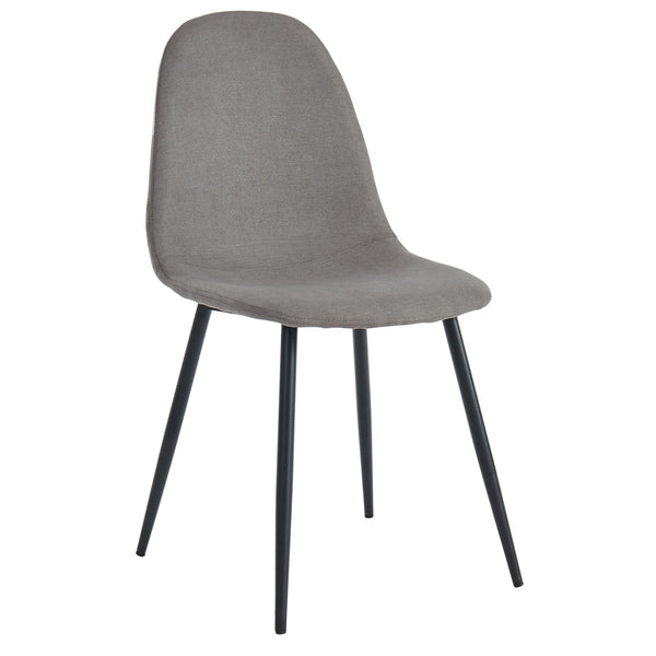 Worldwide Home Furnishings Olly 202-606GY Dining Chair - Grey and Black IMAGE 1