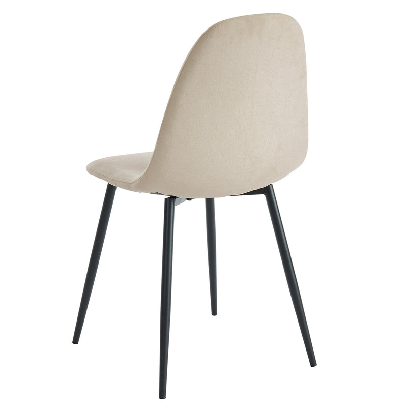 Worldwide Home Furnishings Olly 202-606BG Dining Chair - Beige and Black IMAGE 3