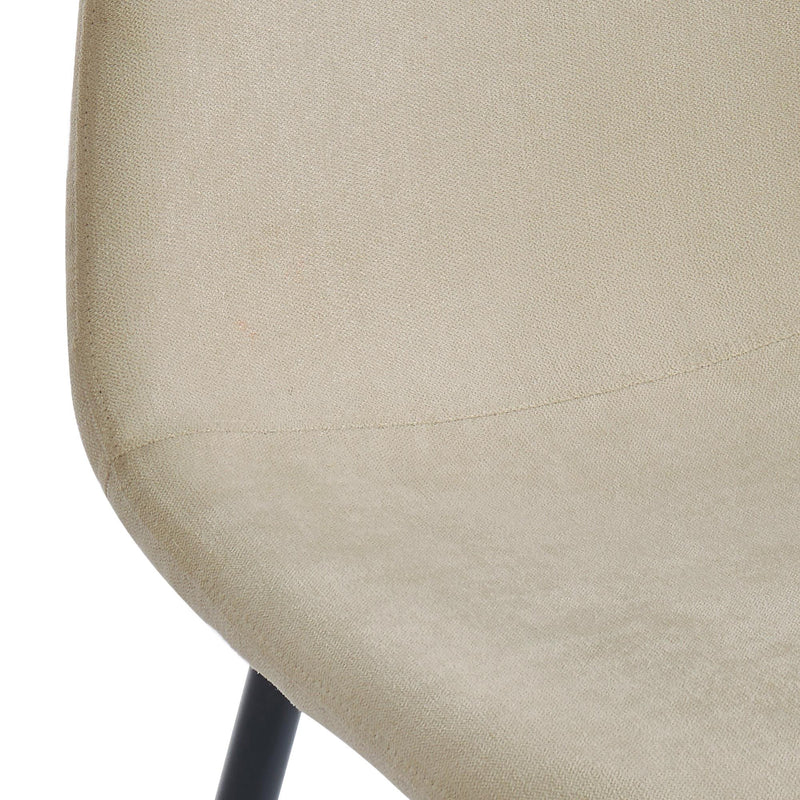 Worldwide Home Furnishings Olly 202-606BG Dining Chair - Beige and Black IMAGE 6