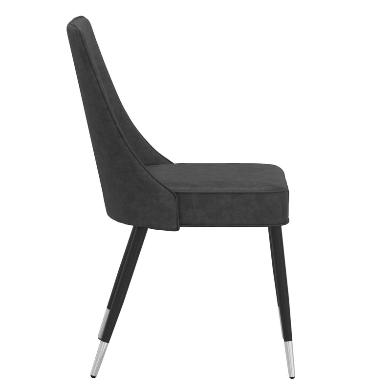 !nspire Silvano 202-429GY Dining Chair - Vintage Grey and Black IMAGE 5