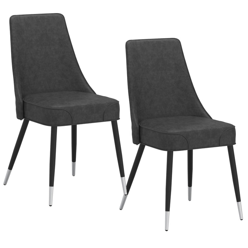 !nspire Silvano 202-429GY Dining Chair - Vintage Grey and Black IMAGE 7